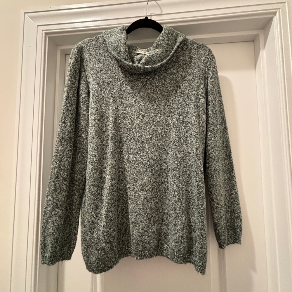 Carole Christian Green Cowl Neck